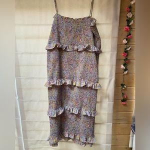 Plus Size Floral Midi Dress